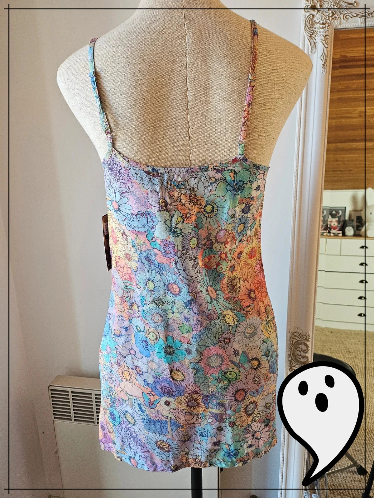 magnifique RVCA multicolor kawaii flower floral summer dress – photo 6